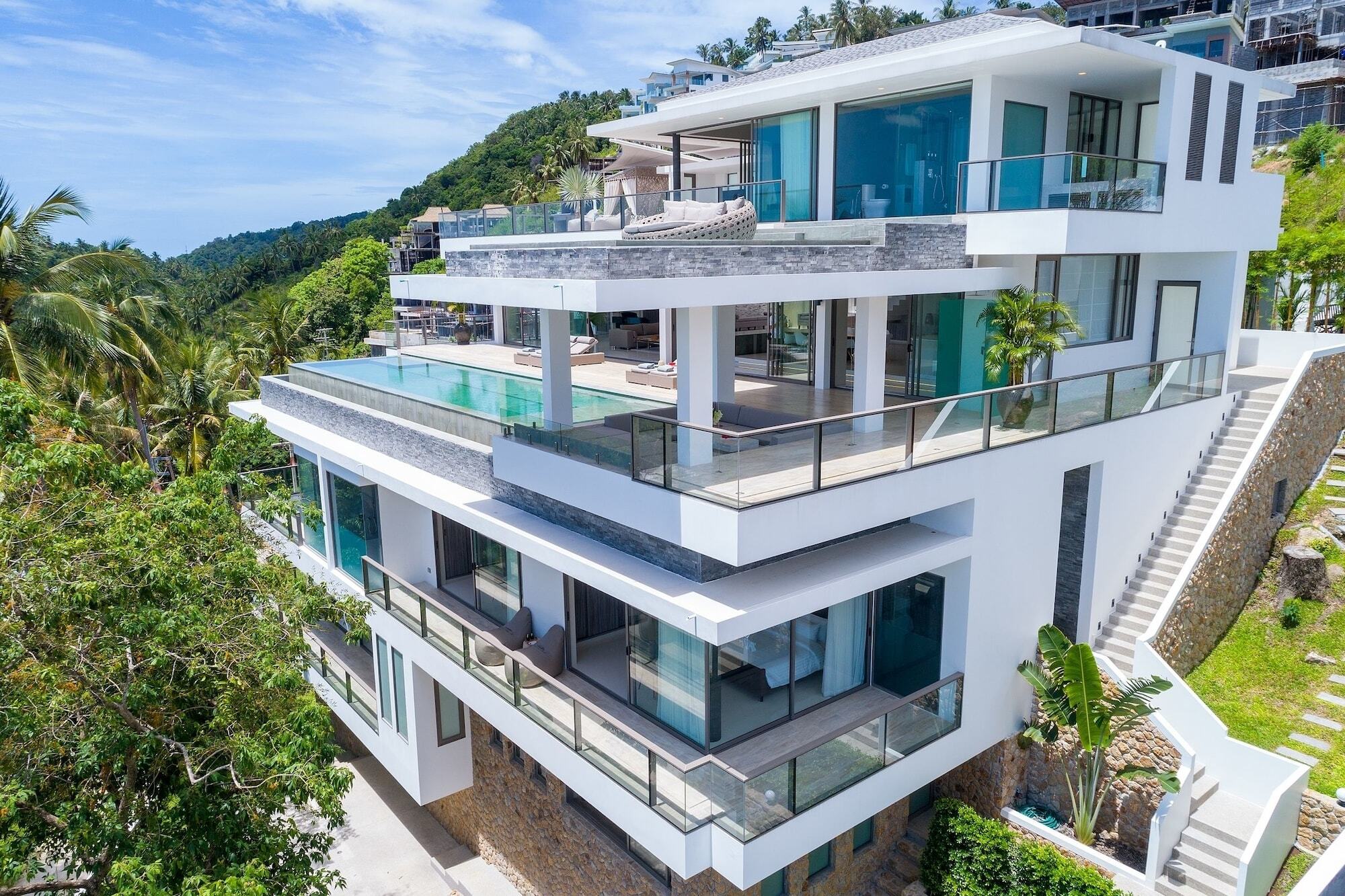 Villa One - New Luxury Sea View Villa Chaweng  Exteriér fotografie